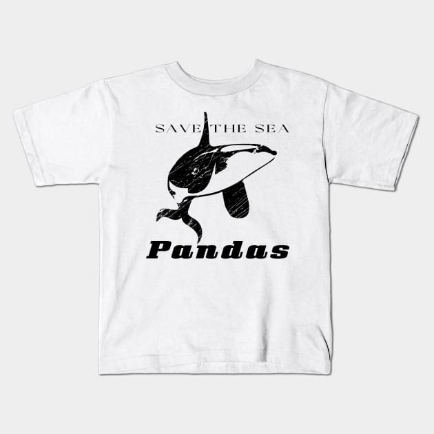 Save The Sea Pandas Kids T-Shirt by Officail STORE